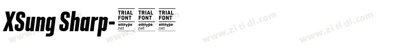 XSung Sharp字体转换